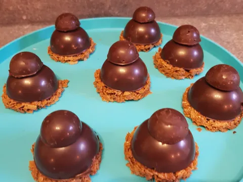 Dôme mousse chocolat cœur caramel